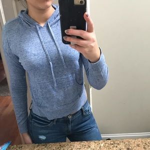 Blue Hooded Shirt